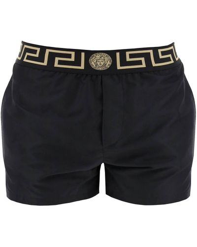 Versace Greek Sea Bermuda Shorts pour - Noir