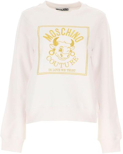 Moschino Couture Logo Sweatshirt - Weiß