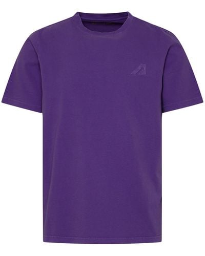 Autry Cotton T Shirt - Purple
