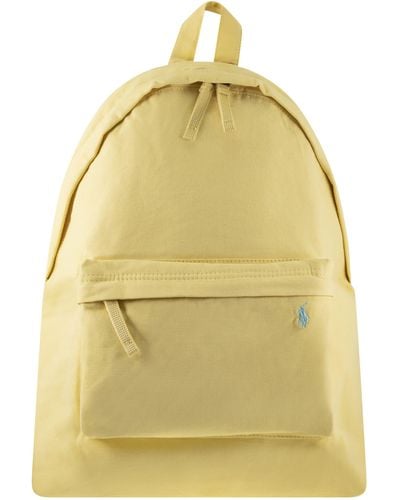 Polo Ralph Lauren Canvas Backpack - Geel