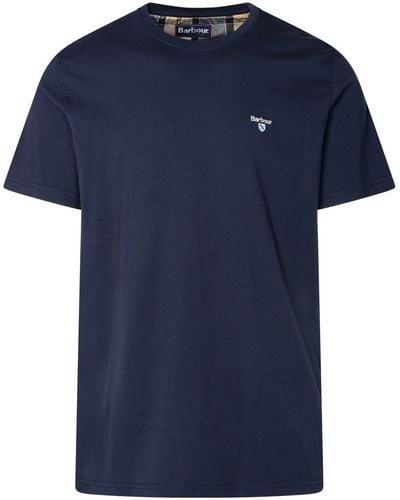 Barbour Cotton T Shirt - Blue