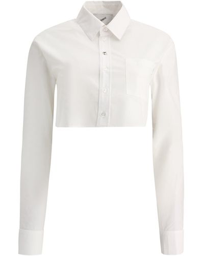 Coperni Cropped Shirt - Weiß