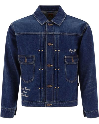 Human Made Embroidered Denim Jacket - Blue