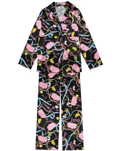 Chiara Ferragni Bedrucktes Pyjama-Set von - Schwarz