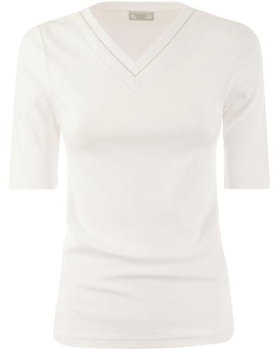 Peserico T -Shirt Bianco - Weiß