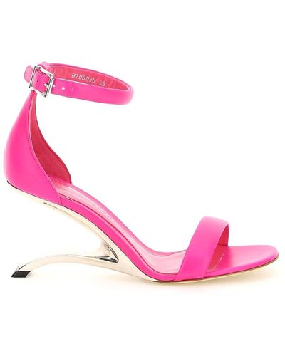 Alexander McQueen Sandalen aus Leder - Pink