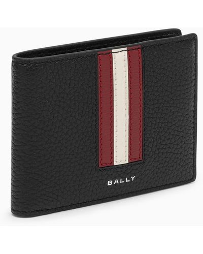 Bally Leather Bi Fold Wallet - Black