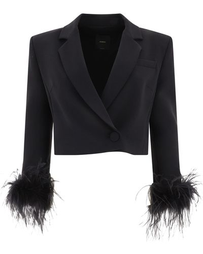 Pinko Zagarese Spencer Blazer - Negro