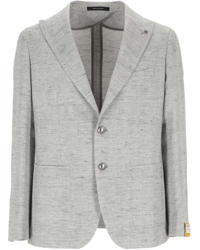 Tagliatore Man Grey Jacket 1 SMC26 K. - Grau