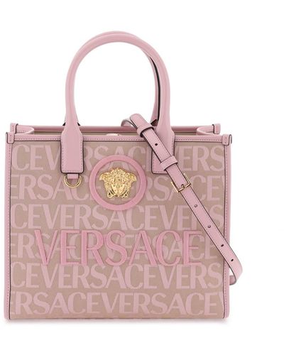 Versace Allover Small Tote Bag - Roze