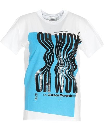 Maison Margiela Oh Wow T -shirt - Blauw