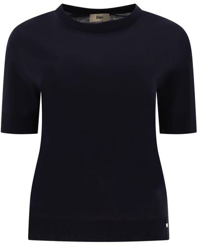 Herno "glam Knit" T -shirt - Zwart