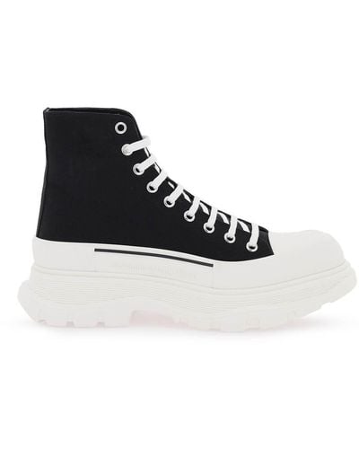 Alexander McQueen 'Tread Slick' Stiefel - Blanco