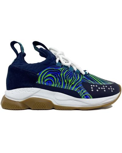 Versace Chain Reaction Sneakers - Blue