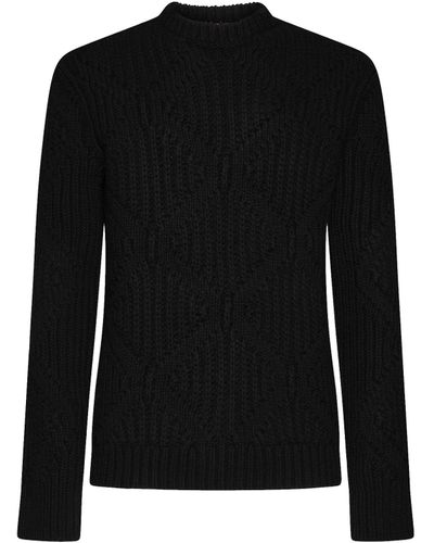 Valentino Wol Sweater - Zwart