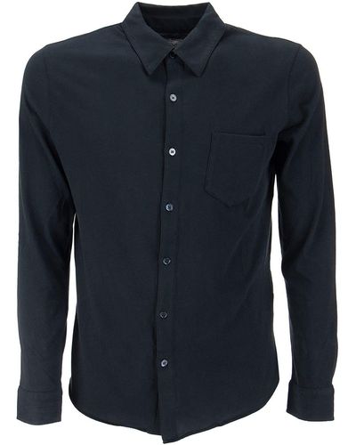Majestic Deluxe Cotton Long Sleeve Shirt - Blue
