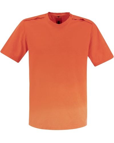 Premiata Katoenen T -shirt Met Logo - Oranje