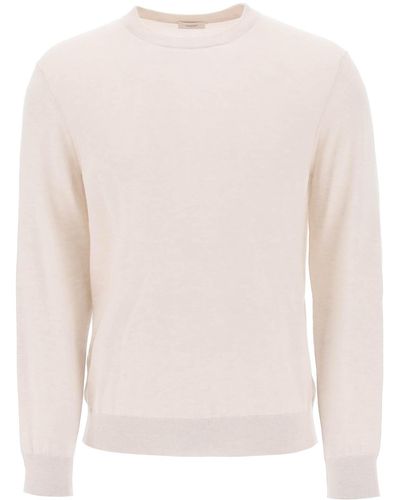 Agnona Cashmere Seidenpullover - Natur