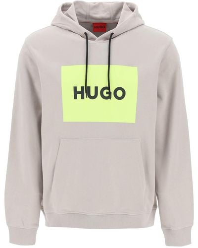 HUGO Duratschi Sweatshirt mit Kiste - Grau
