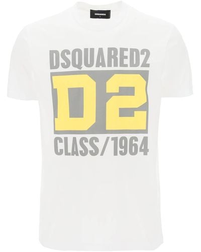 DSquared² 'D2 Klasse 1964' Cool Fit T -Shirt - Blanco