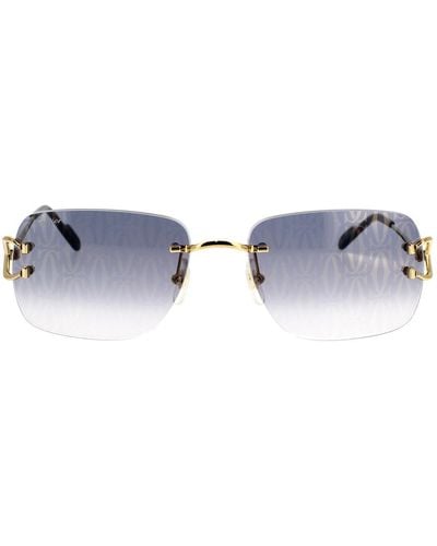 Cartier Sonnenbrille Core Range Ct0330s 007 - Blauw