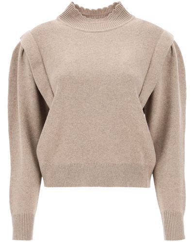 Isabel Marant Lucile High Neck Sweater - Natur