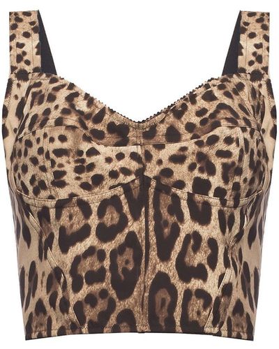 Dolce & Gabbana Cropped Top - Brown