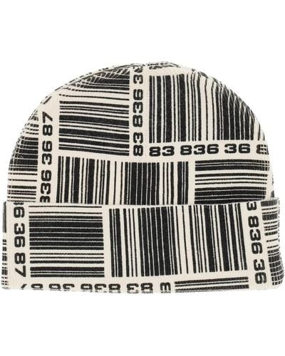 VTMNTS Vtmnt's Barcode Monogram Beanie Hat - Zwart