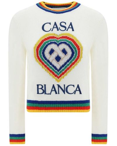 Casablancabrand Wool Logo -Pullover - Blau