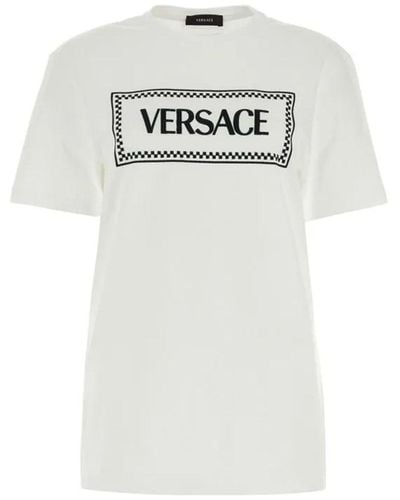 Versace Logo T -Shirt - Weiß