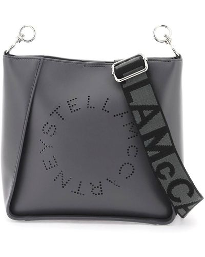 Stella McCartney Stella Mc Cartney Crossbody Bag mit perforiertem Stella -Logo - Schwarz