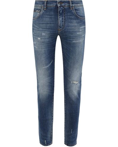 Dolce & Gabbana Denim Jeans Van Katoen - Blauw