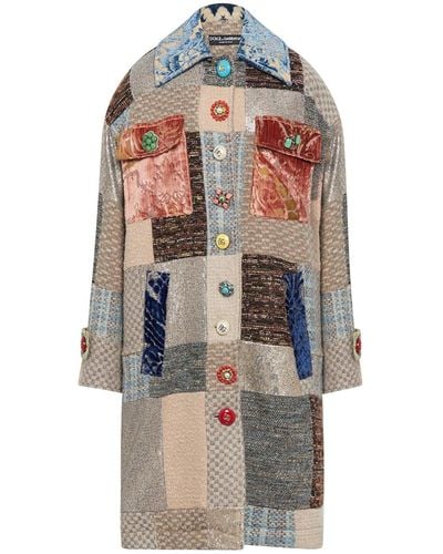 Dolce & Gabbana Patchwork coat - Neutro