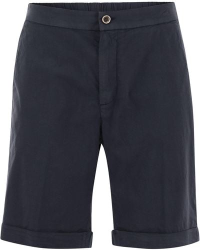 Peserico Pantalones cortos de algodón de - Azul