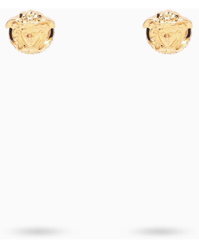 Versace Boucles d'oreilles en or avec méduse - Blanc