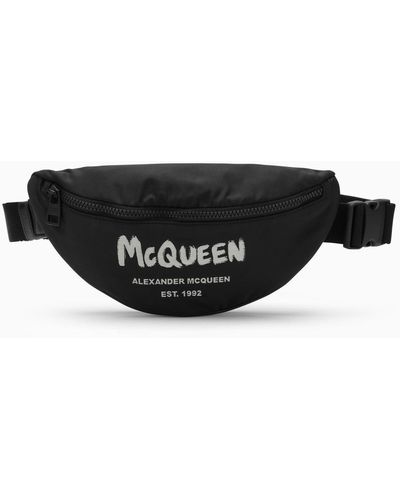 Alexander McQueen Alexander MC Queen Black Nylon Tailentasche - Schwarz