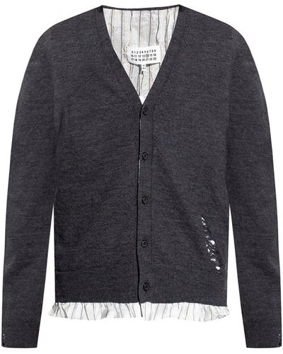 Maison Margiela Cotton Cardigan - Blue