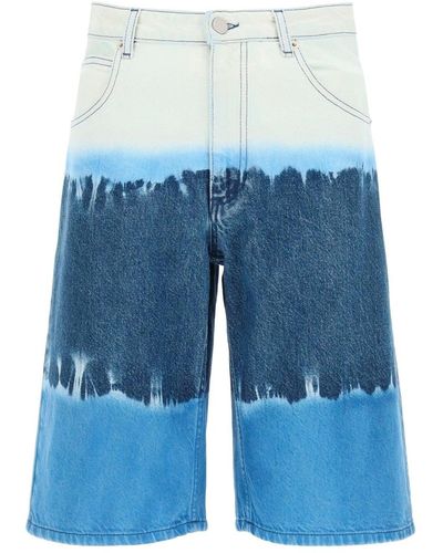 Alberta Ferretti Shorts de mezclilla - Azul