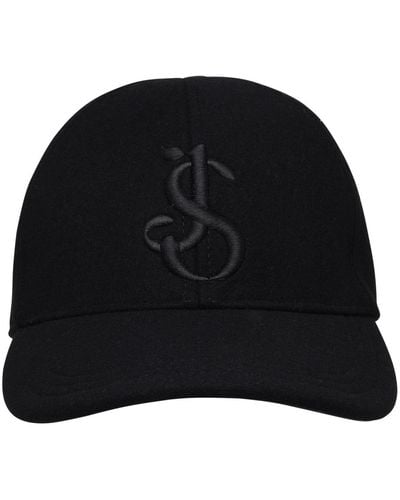Jil Sander Black Cashmere Hat - Zwart