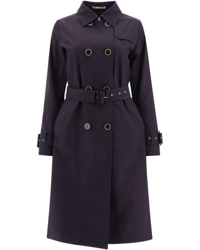 Herno Delan Double Breasted Trenchcoat - Blau