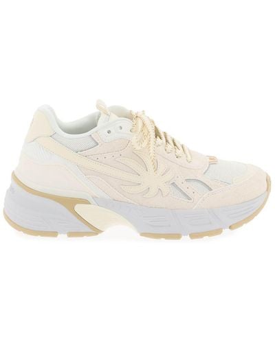 Palm Angels Palm Runner Sneakers Voor - Wit