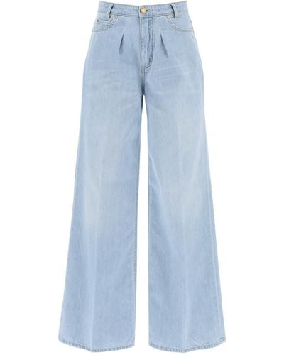 Pinko Pozzillo Wide Been Jeans - Blauw