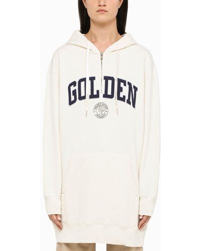 Golden Goose Golden Goose Deluxe Marke Weiß Übergroßes Sweatshirt - Wit