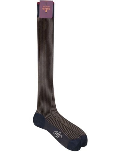 Gallo Cotton Long Socks - Zwart