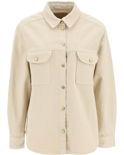 Blazé Milano Nariida Berber Denim Overshirt - Natur