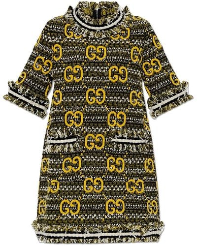 Gucci Kleid aus GG Mohairwolle - Grün
