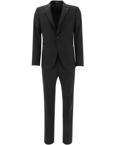 Tagliatore Single Breasted -Anzug mit maßgeschneiderten Hosen - Schwarz