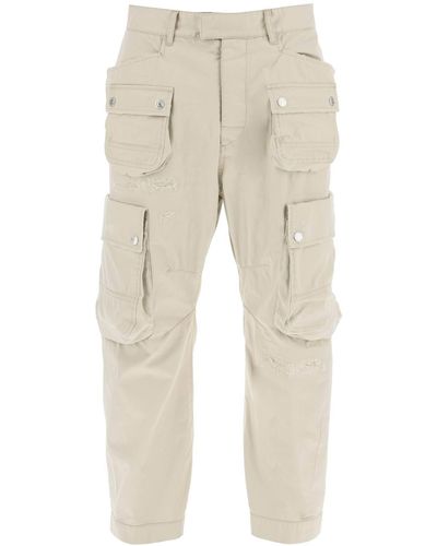 DSquared² Pantalones de carga de bolsillo múltiples - Neutro