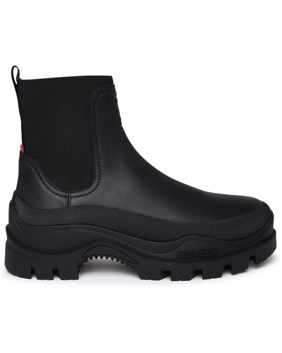 Moncler Larue Waterproof Lear Chelsea Boots - Black