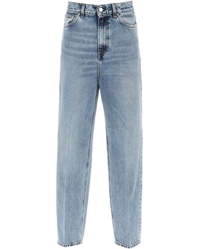 Totême Bio -Denim -Jeans verjüngte Jeans - Blau